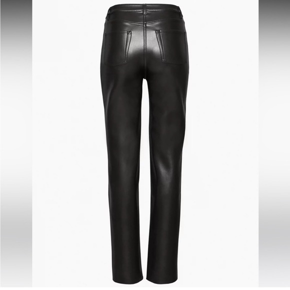 Aritzia Wilfred Melina Vegan Leather Pants SZ 2 - Picture 3 of 9